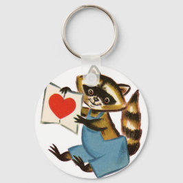  Raccoon Love Sleutelhanger