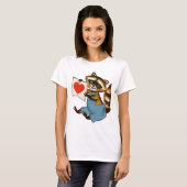Raccoon Love T-shirt (Voorkant volledig)