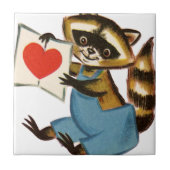  Raccoon Love Tegeltje (Voorkant)