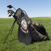 Raccoon Lover ik hou gewoon van rakkons Golfhanddoek (Groen)