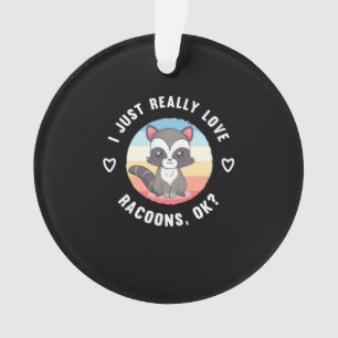 Raccoon Lover ik hou gewoon van rakkons Ornament