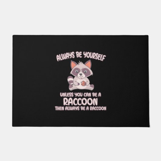 Raccoon Lover is altijd een Raccoon Deurmat (Voorkant)