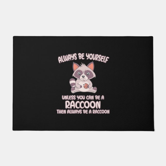Raccoon Lover is altijd een Raccoon Deurmat (Voorkant)