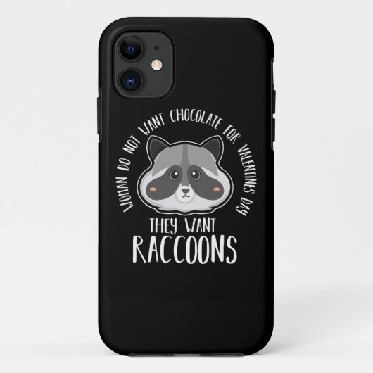 Raccoon Lover Raccoon voor Valentijnsdag Case-Mate iPhone Case (Achterkant)