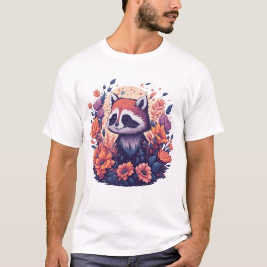 Raccoon Lovers Kunstwerk T-shirt (Voorkant)