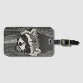 Raccoon luggage tag bagagelabel (Voorkant (horizontaal))