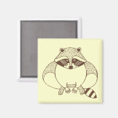 Raccoon Magneet (Voorkant / Achterkant)