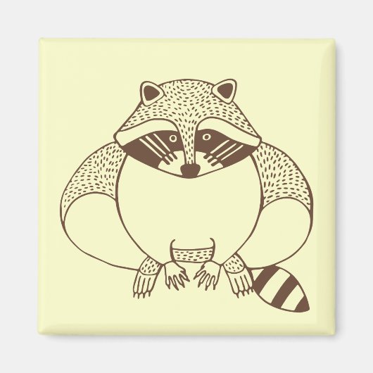 Raccoon Magneet (Voorkant)