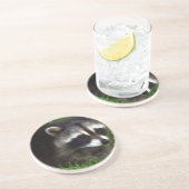 Raccoon Masker Onderzetter (Zijkant)