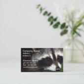 Raccoon Masker-Visitekaartjes Visitekaartje (Staand voorkant)