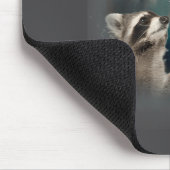 Raccoon Meme 3 Racoons Howling At Moon Funny Weird Muismat (Hoek)