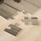 Raccoon met chip legpuzzel (Zijkant)