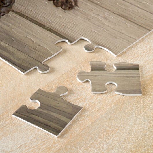 Raccoon met chip legpuzzel (Zijkant)