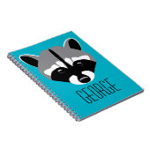 Raccoon met Sad Eyes Notitieboek (Rechterzijde)