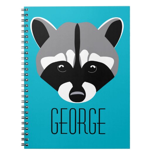 Raccoon met Sad Eyes Notitieboek (Voorkant)