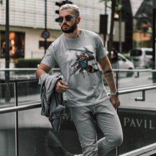 Raccoon Modern Samurai T-shirt