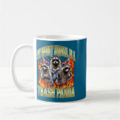 Raccoon My Srit Animal Is A Trash Panda Funny Boot Koffiemok (Links)