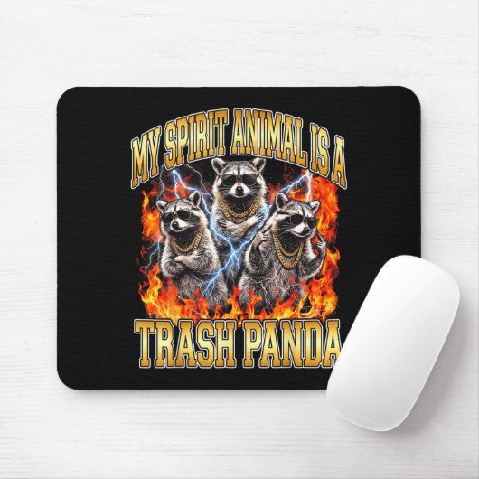 Raccoon My Srit Animal Is A Trash Panda Funny Boot Muismat (Met muis)