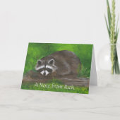 Raccoon Notitiekaartje (Voorkant)