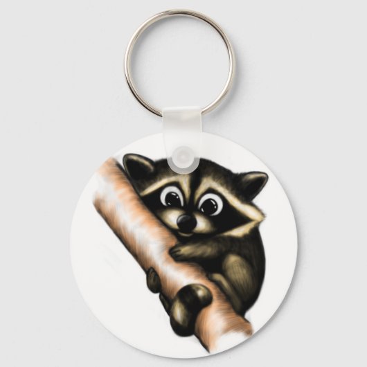Raccoon ontwerp sleutelhanger (Voorkant)