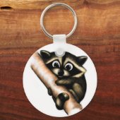 Raccoon ontwerp sleutelhanger (Voorkant)