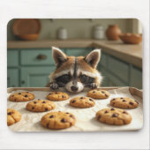 Raccoon op zoek naar chocoladekoekjes muismat (Voorkant)