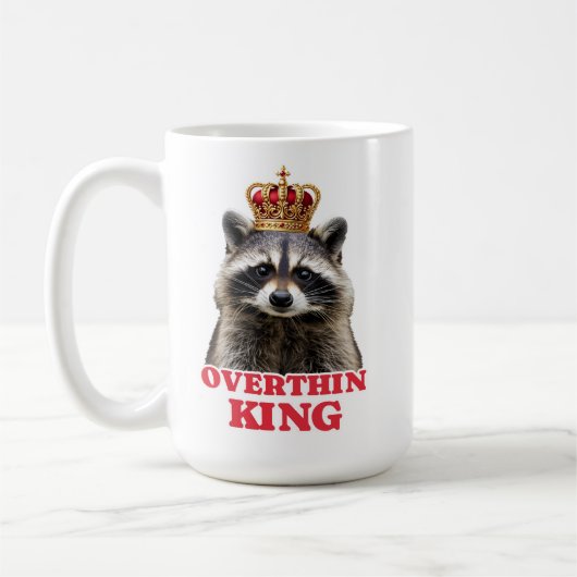 Raccoon Overthinking King Koffiemok (Links)