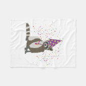 Raccoon partoon - dieren met partij fleece deken (Voorkant (Horizontaal))
