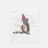 Raccoon partoon - dieren met partij fleece deken (Voorkant)