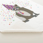 Raccoon partoon - dieren met partij sherpa deken (3/4)