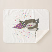 Raccoon partoon - dieren met partij sherpa deken (Voorkant (horizontaal))