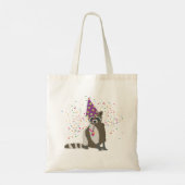 Raccoon partoon - dieren met partij tote bag (Achterkant)