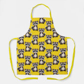Raccoon Pattern Design Yellow  Schort (Voorkant)