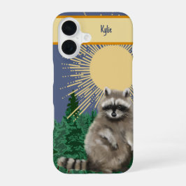 Raccoon Phone Case iPhone 16 Hoesje