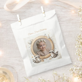 Raccoon Photo Lijst voor verjaardagsfeestjes voor Bedankzakje