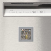 Raccoon Pickles Pot Cride Deel Pickle Grappig Magneet (Insitu (Vaatwasser))