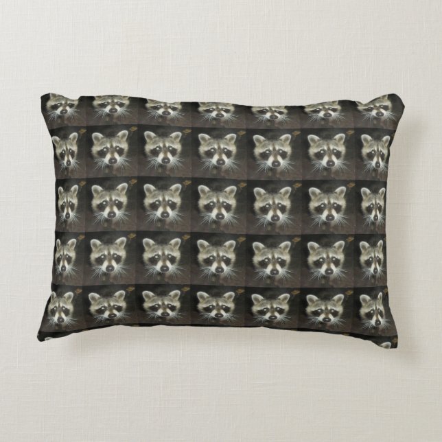 Raccoon Pillow CUTE Accent Kussen (Achterkant)
