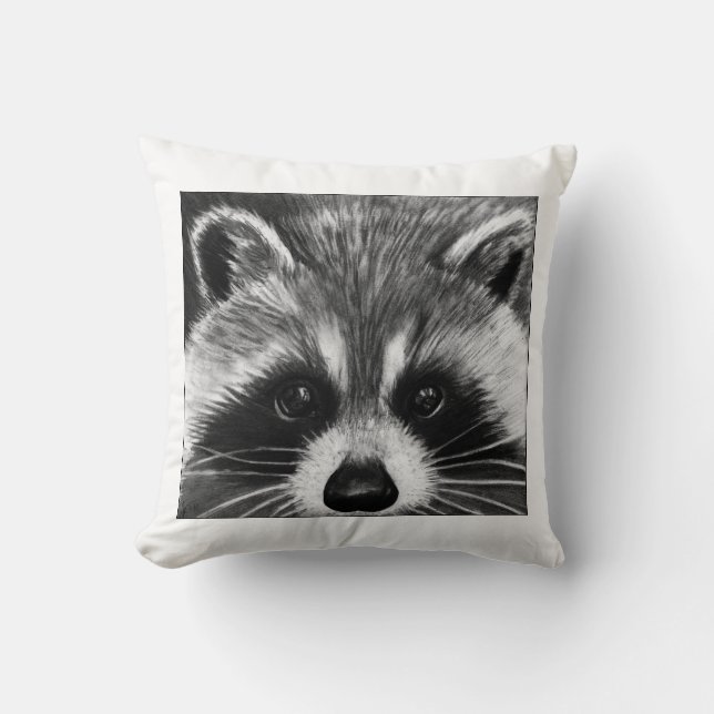 Raccoon Pillow Kussen (Voorkant)