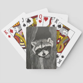 Raccoon playing cards pokerkaarten
