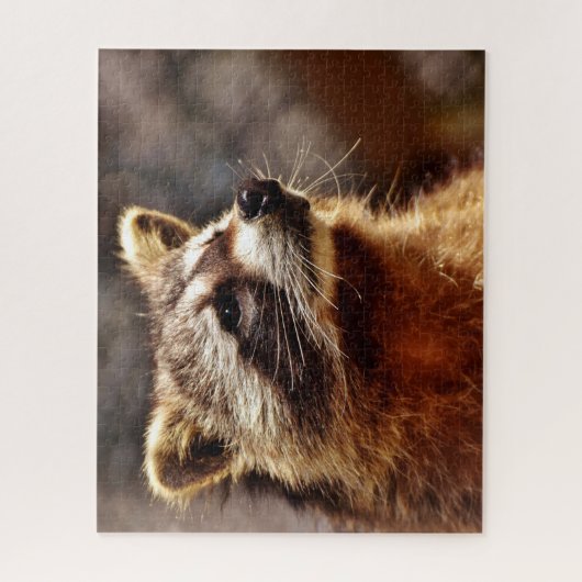 Raccoon Portrait, Jigzaag Puzzle Legpuzzel (Verticaal)