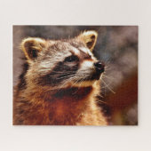 Raccoon Portrait, Jigzaag Puzzle Legpuzzel (Horizontaal)