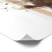 Raccoon Portret Dier Schilderen Wildlife Buiten Poster (Hoek)