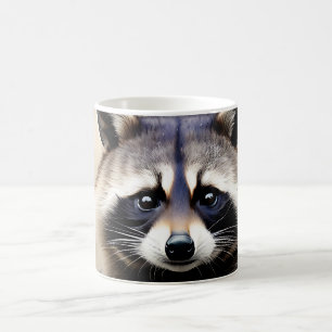 Raccoon Portret Waterverf Koffiemok