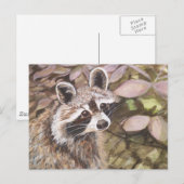 Raccoon Post Card Briefkaart (Voorkant / Achterkant)