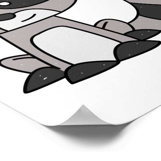 Raccoon Poster (Hoek)