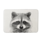 Raccoon potlood Tekening Badmat (Voorkant)