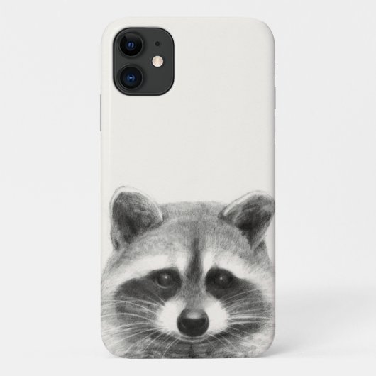 Raccoon potlood Tekening Case-Mate iPhone Case (Achterkant)