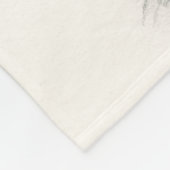 Raccoon potlood Tekening Fleece Deken (Hoek)