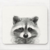 Raccoon potlood Tekening Muismat (Voorkant)
