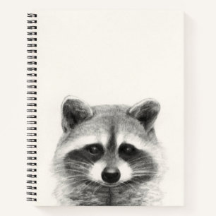 Raccoon potlood Tekening Notitieboek